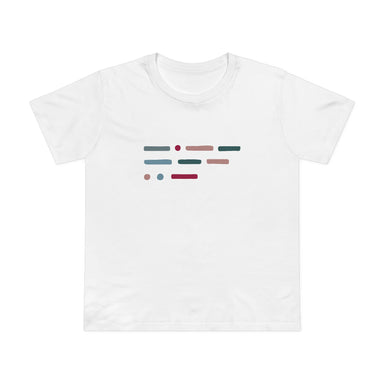 'You' in morse code: T-shirt. Black or white.