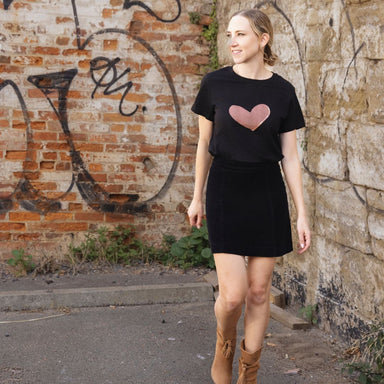'Love' in Morse Code: T-shirt. Black or White