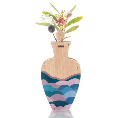 Large Handmade Vase - Cloudy. Tasmanian Oak.