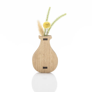 Mini Bud Vase Magnet. Tasmanian Oak.