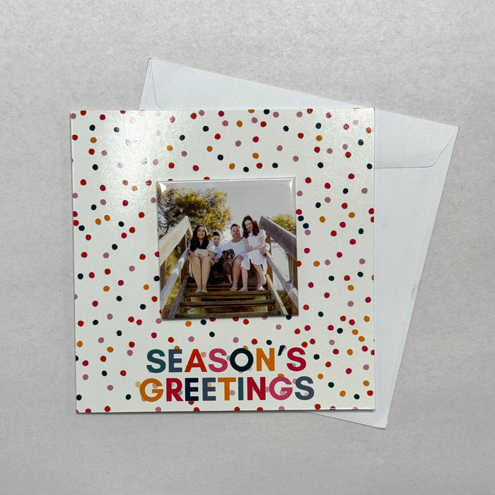 Season's Greetings - Photo Magnet Christmas Card