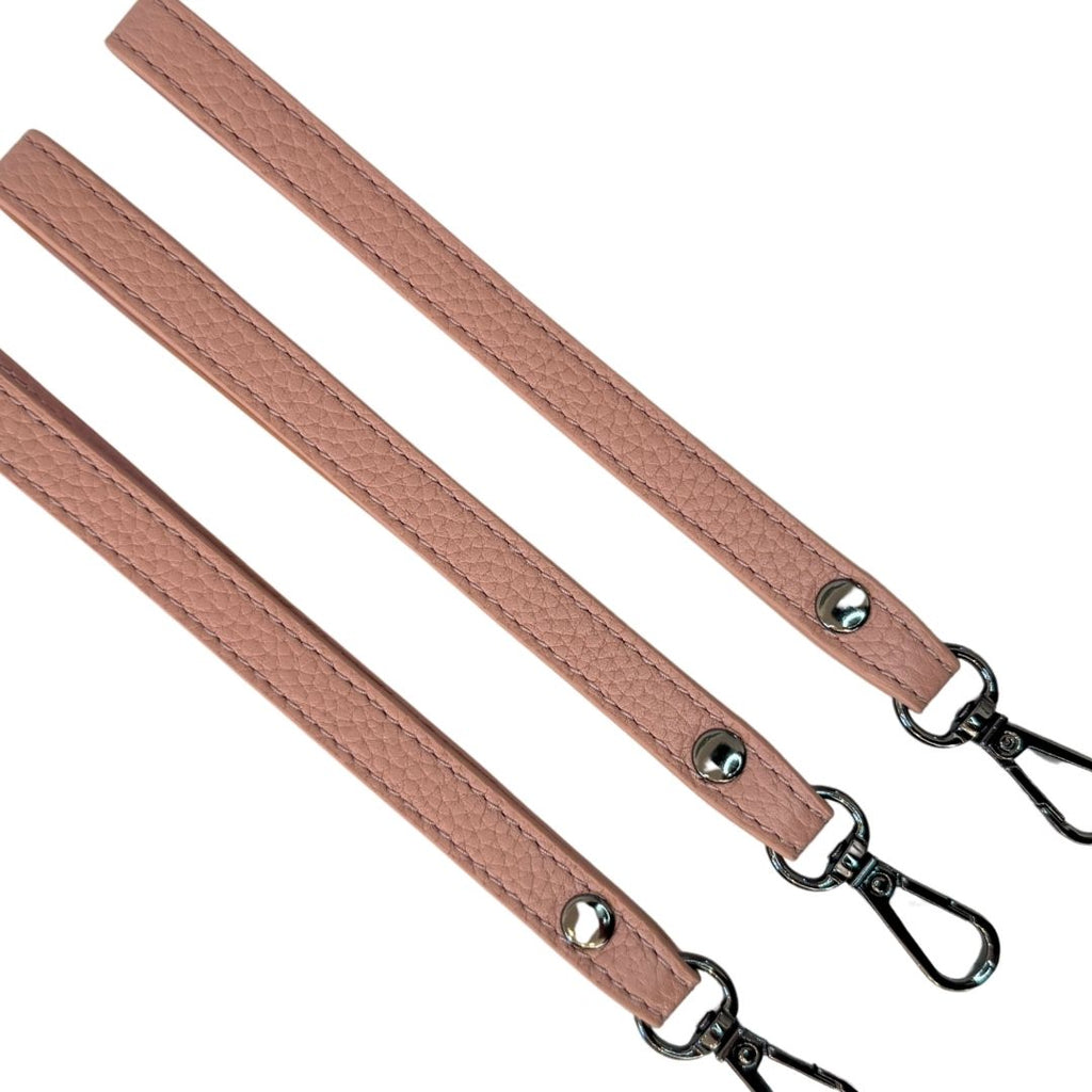 Blush Leather Wrist Strap - 'Go handsfree!'