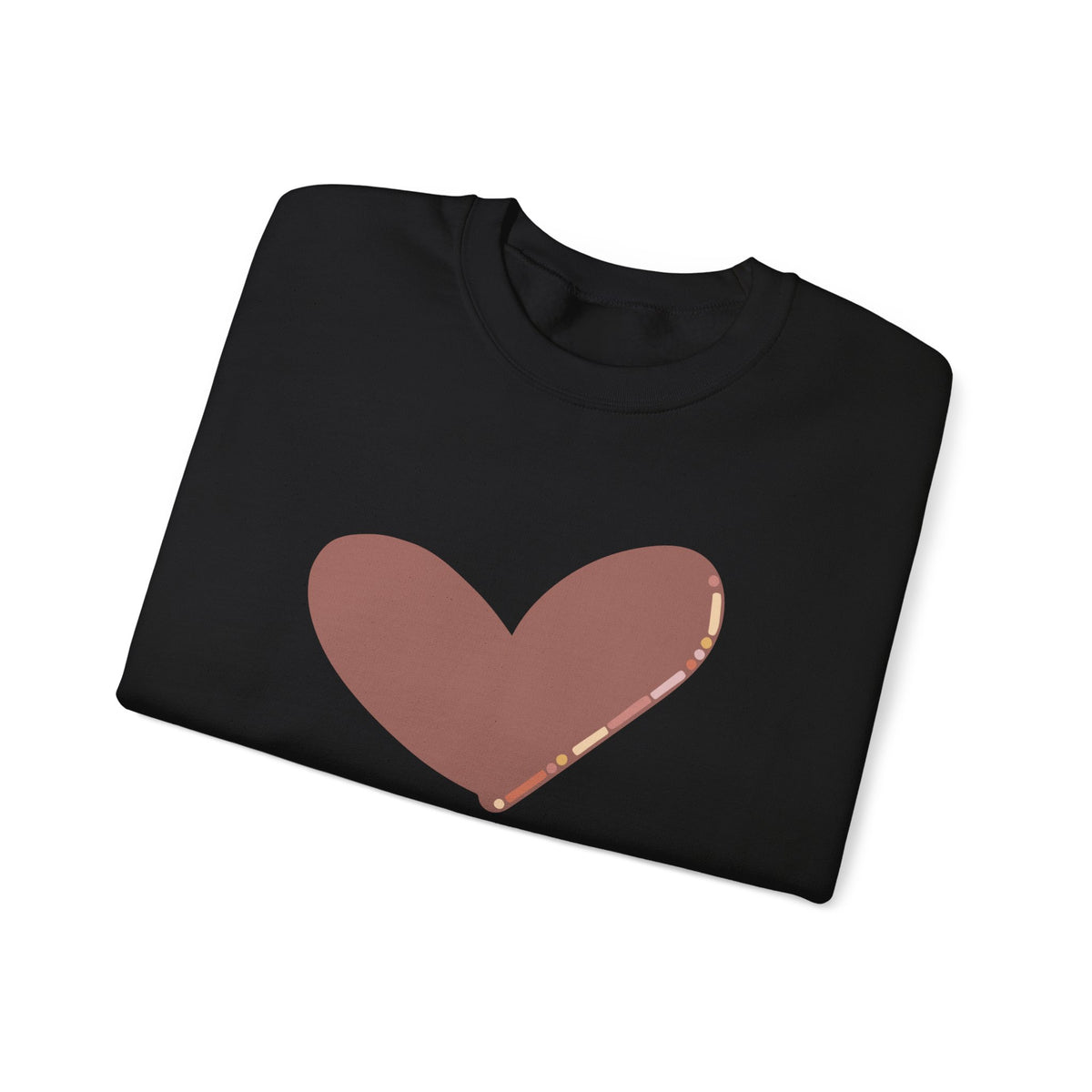 'Love' Morse Code Sweater in Black. Unisex.