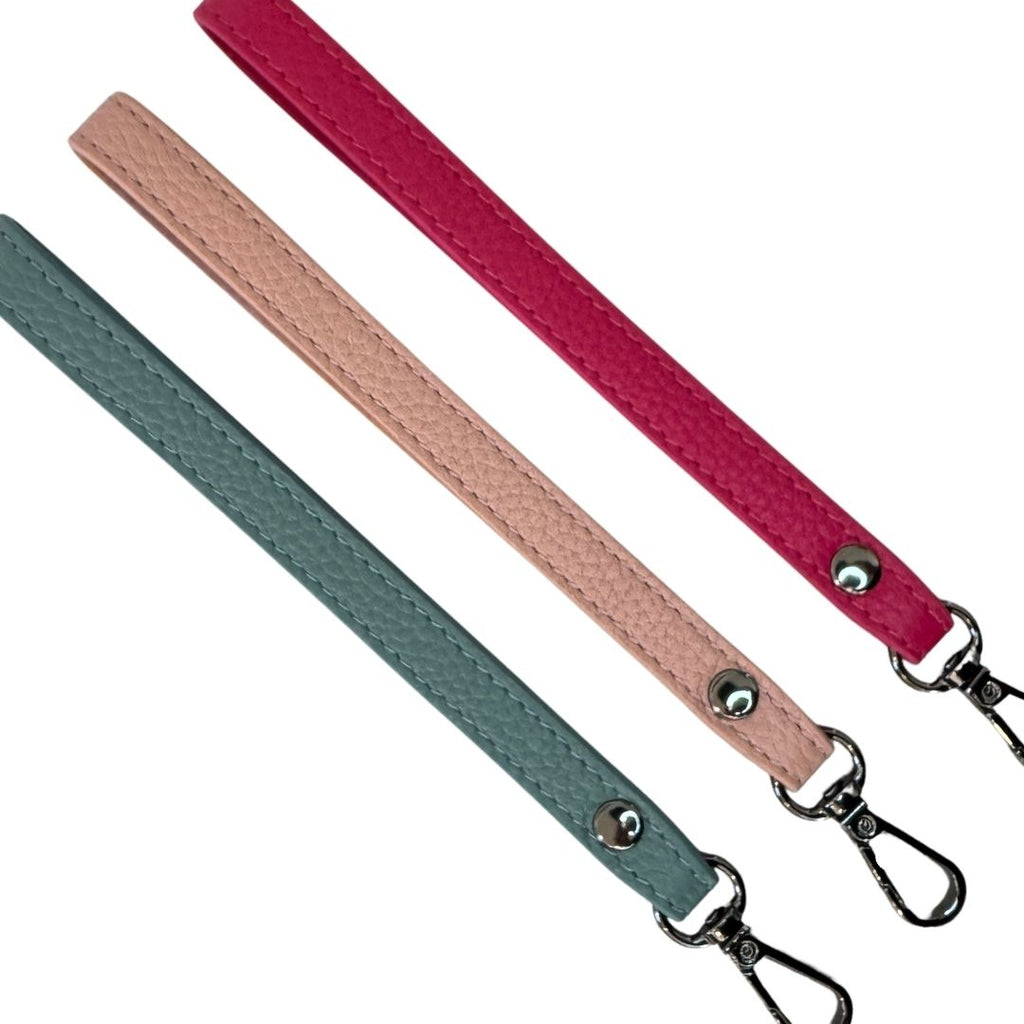 Blush Leather Wrist Strap - 'Go handsfree!'