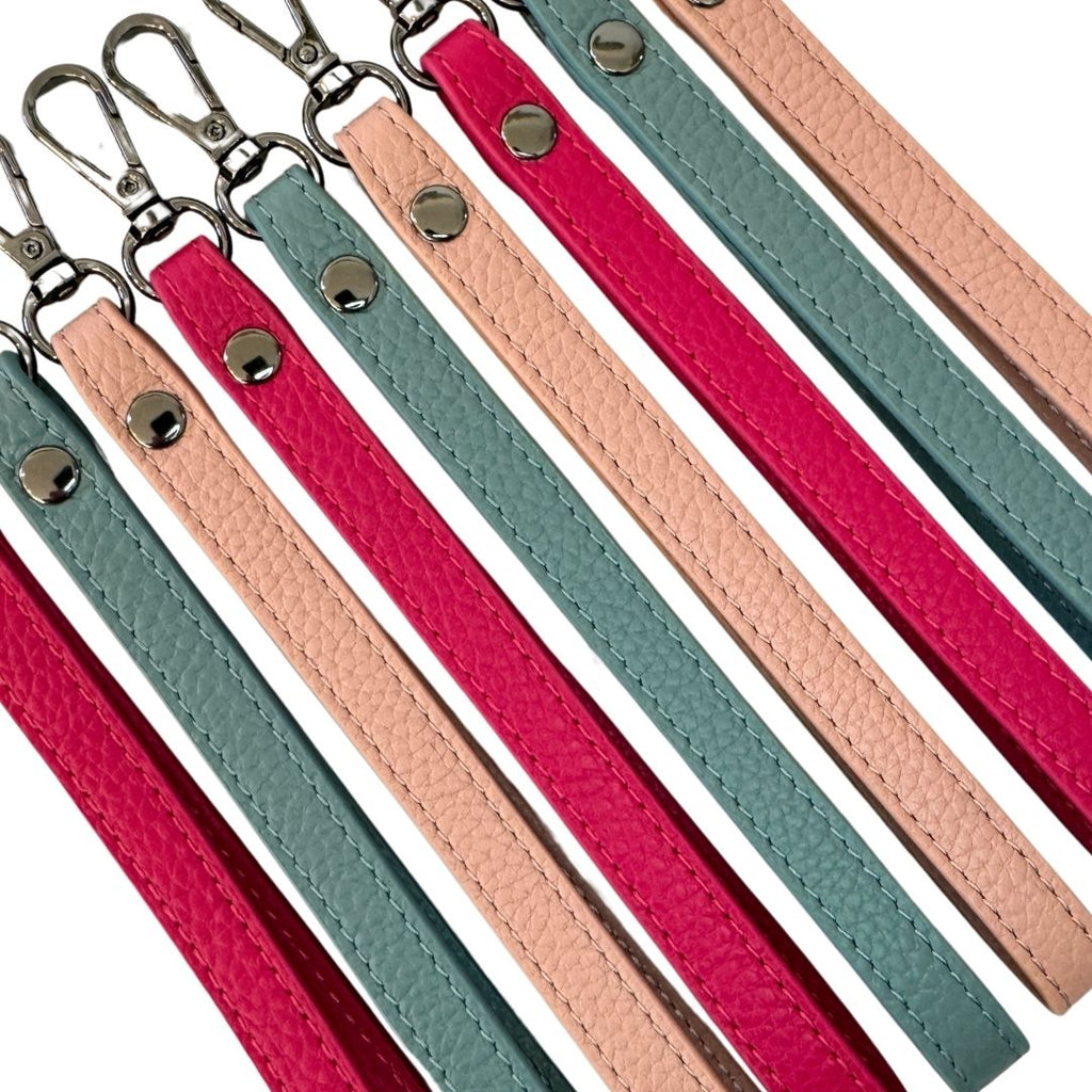 Blush Leather Wrist Strap - 'Go handsfree!'