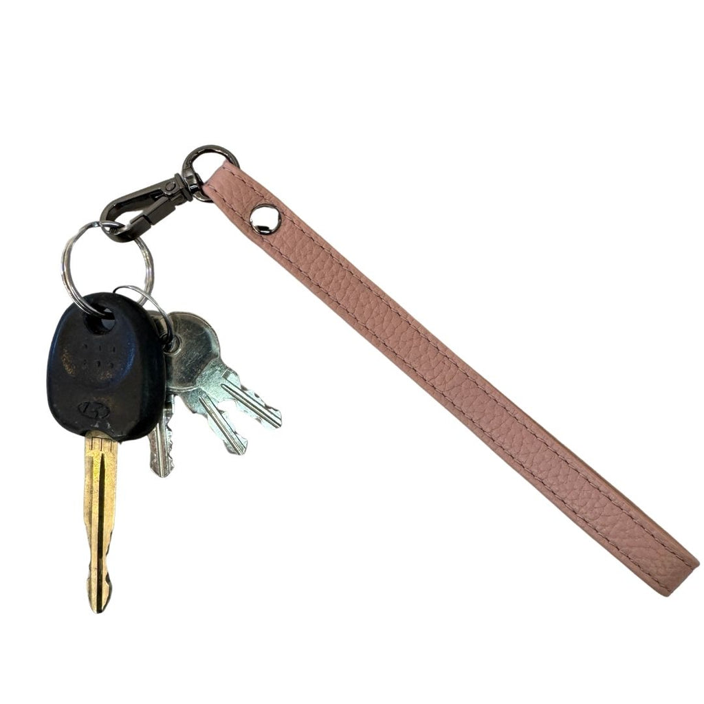 Blush Leather Wrist Strap - 'Go handsfree!'