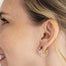 Scallop Hoop Earring: Sunset Delight