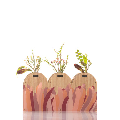Triple Arch Vase - Lily. Tasmanian Oak.