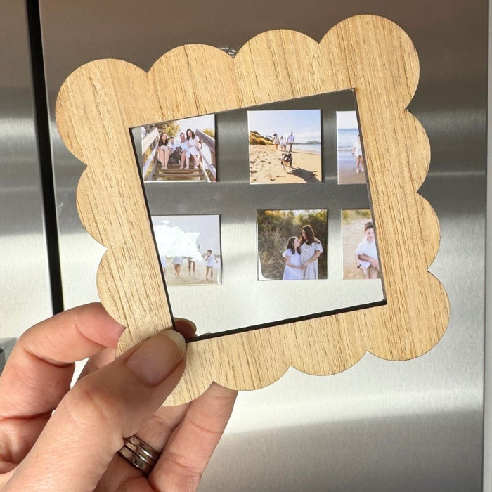 Scallop Frame Magnet: Tasmanian Oak
