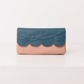 Melody leather smartphone wallet/clutch: Scallop Collection.