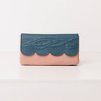 Melody leather smartphone wallet/clutch: Scallop Collection.