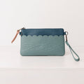 Classic leather pouch. Scallop Collection.