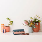 Melody leather smartphone wallet/clutch: Scallop Collection.