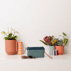 Classic leather pouch. Scallop Collection.