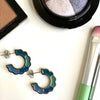 Scallop Hoop Earring: Walk in the Garden