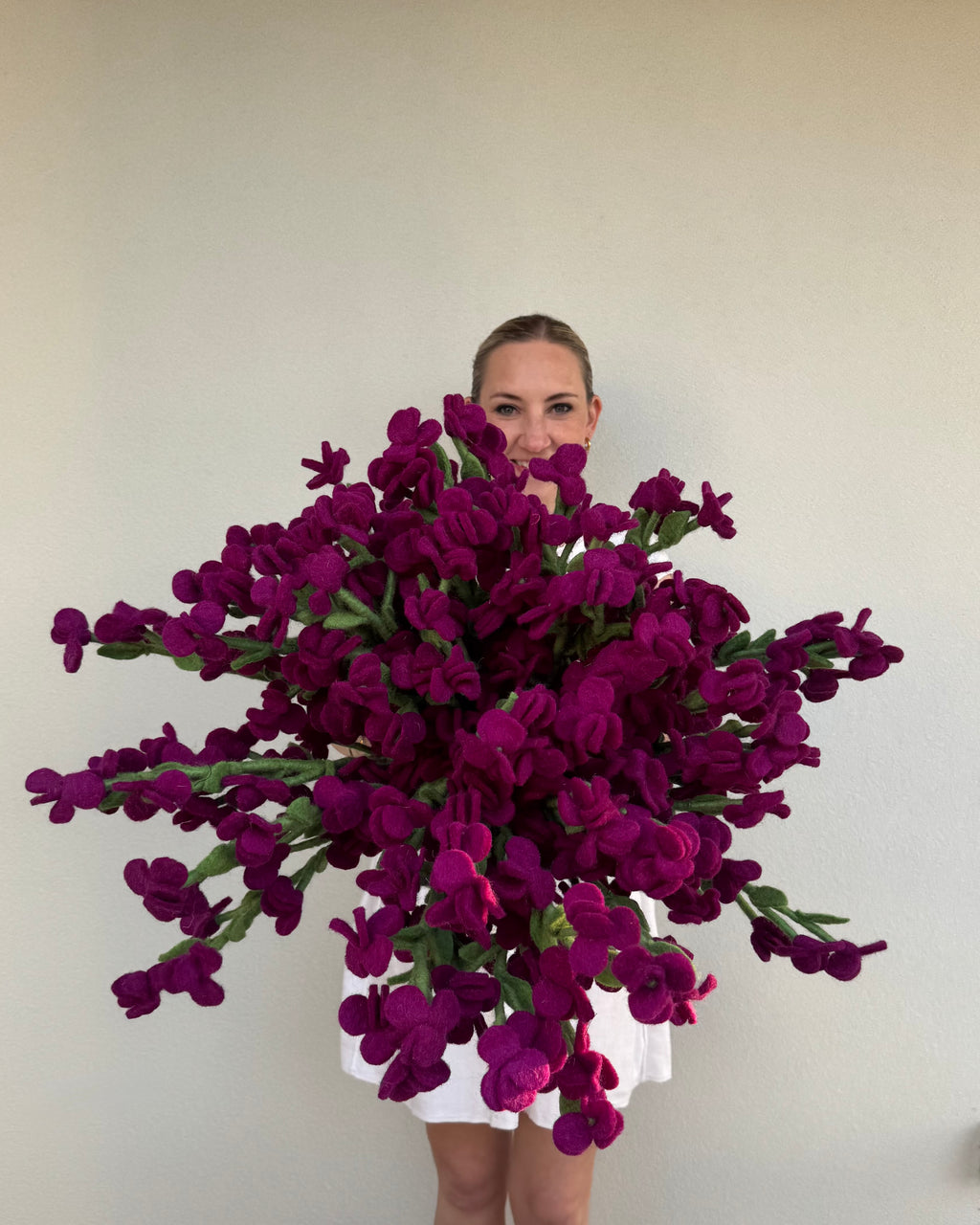 Sweet Pea | Purple Felt Flower