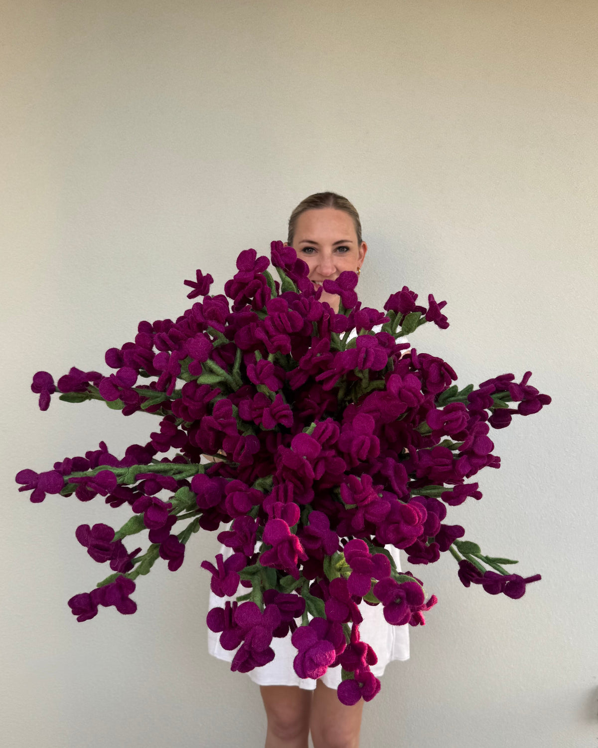 Sweet Pea | Purple Felt Flower
