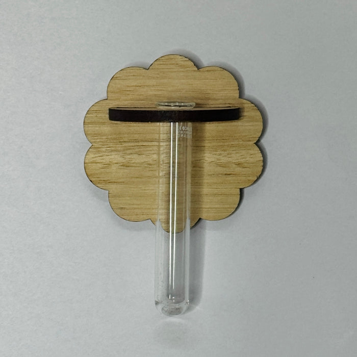 Mini bud vase magnet: Tassie oak