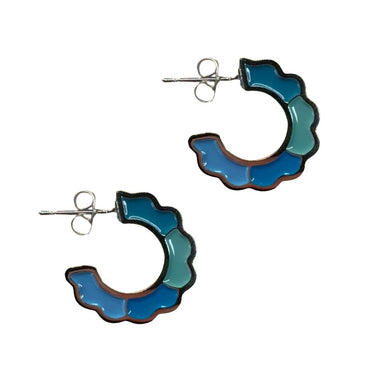 Scallop Hoop Earring: Walk in the Garden