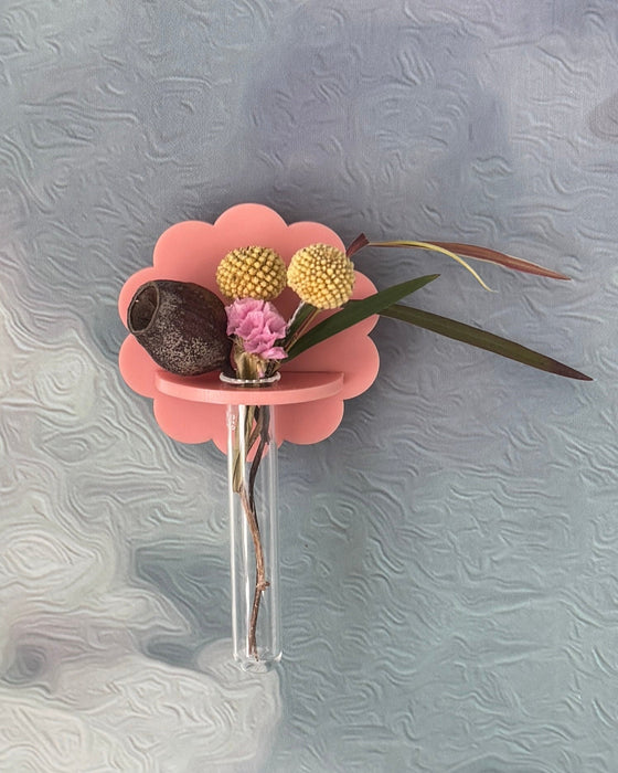 Mini bud vase magnet: Blush