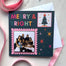 Merry & Bright - Photo Magnet Christmas Card