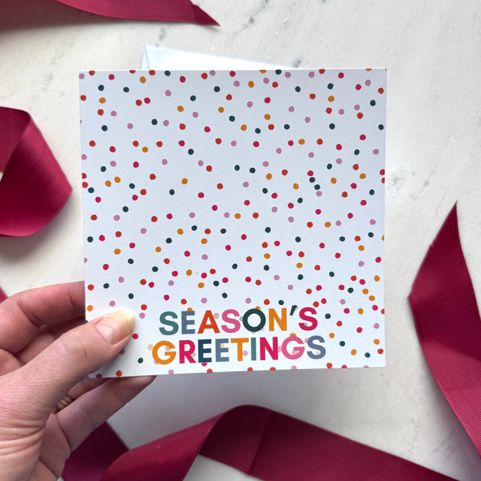 Season's Greetings - Photo Magnet Christmas Card