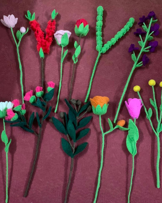 billy button - felt flower