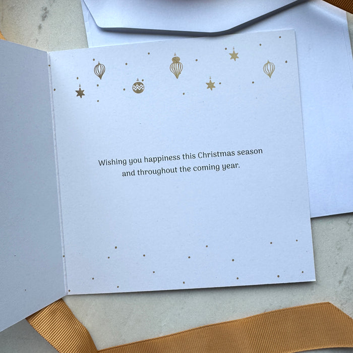 Merry Christmas and a Happy New Year - Photo Magnet Christmas Card