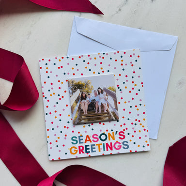 Season's Greetings - Photo Magnet Christmas Card