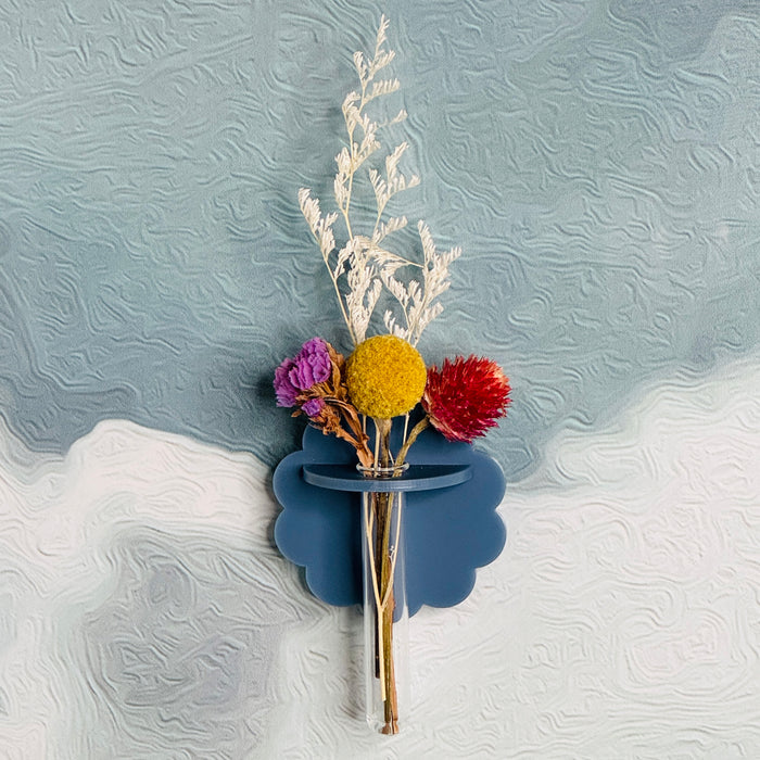 Mini bud vase magnet: Denim