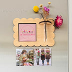 GIFT SET: Magnetic Frame with bud vase and 3 x custom photo magnets.