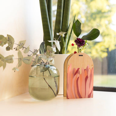 Large Arch Vase - Lily. Tasmanian Oak.