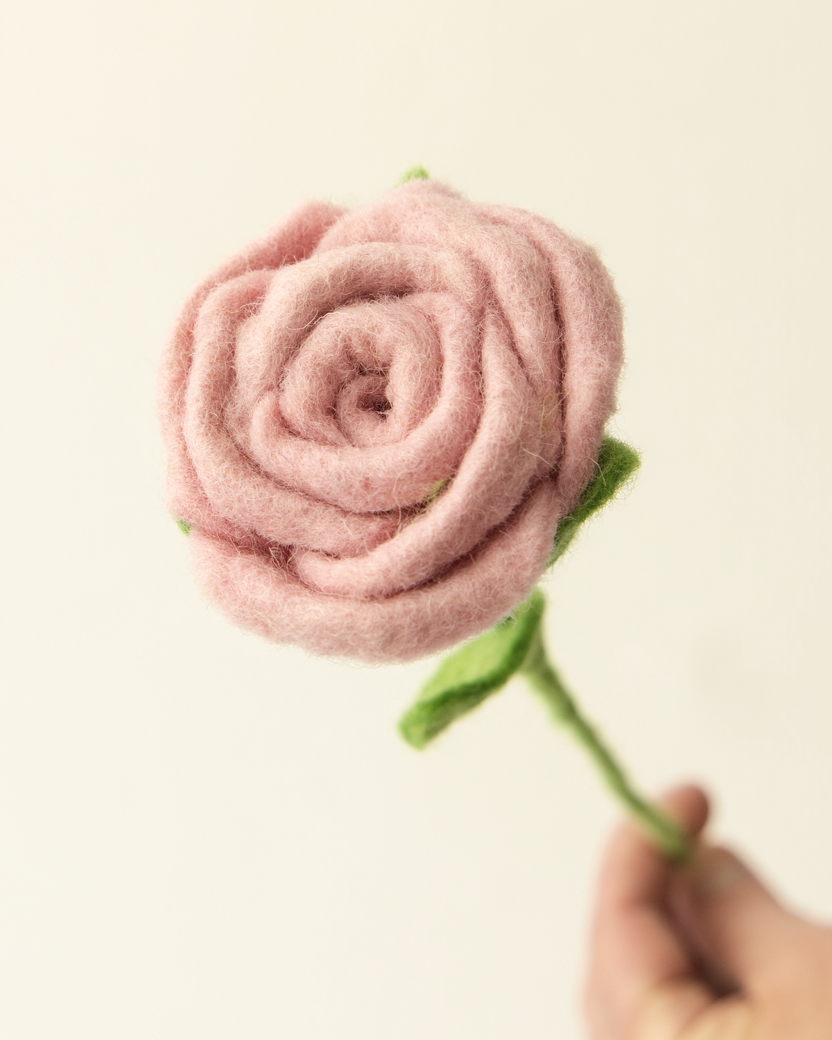 Rose | Light Pink Felt Flower