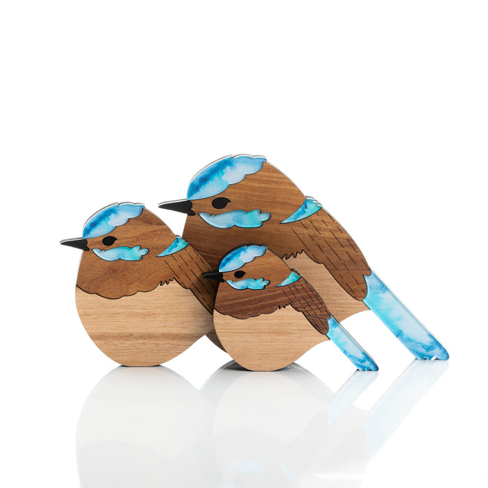 Frankie the Superb Fairy Wren (set of 3)