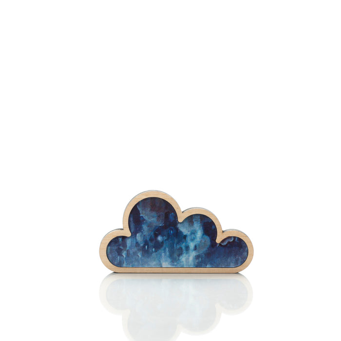 Cloudy Cloud Art: set of 3.