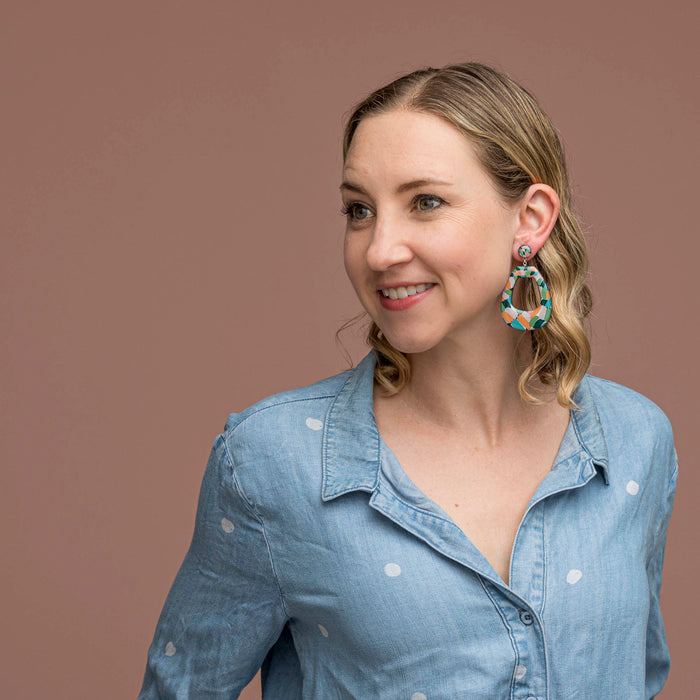 Fern - Fun frame & Stud Earrings