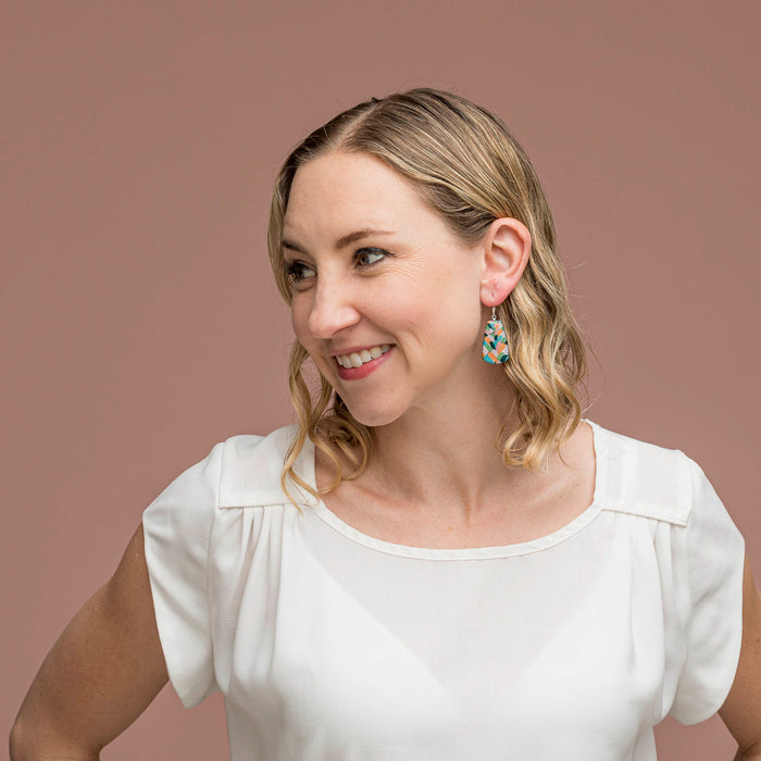 Fern - Petal dangly earrings