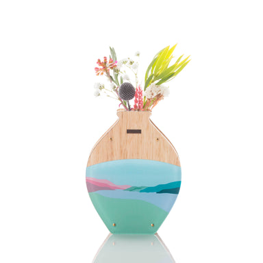 Medium Handmade Vase - Peninsula design. Tasmanian Oak.