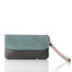 Moss leather smartphone wallet/clutch: 'Wave Range'.